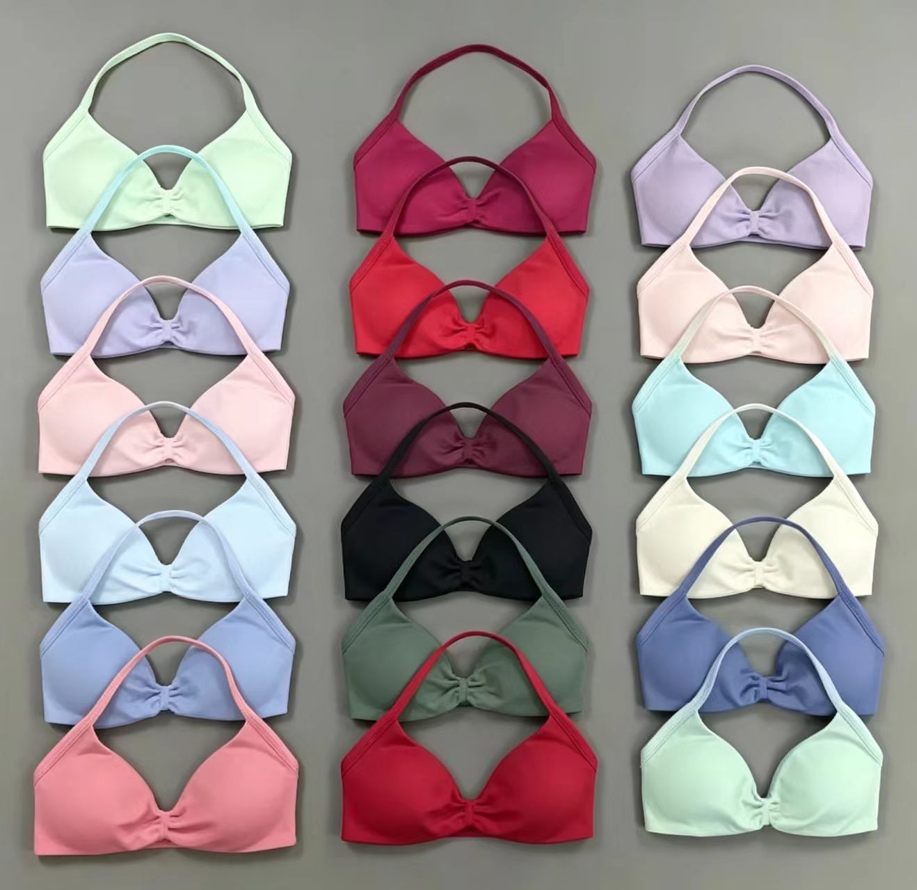 Crop Top Crochet - DF Sport-BH Push-Up mit Trägern, sexy,