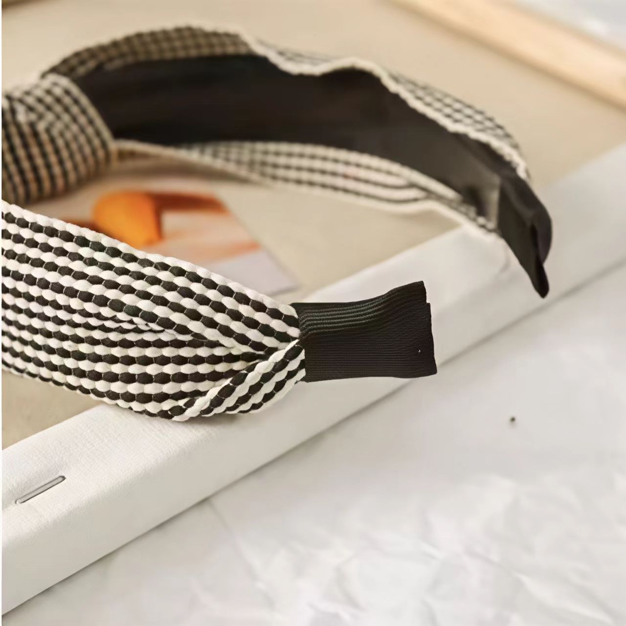 Breitkrempiges Kariertes Stirn – Headband Summer Knit Bewertung und Preis