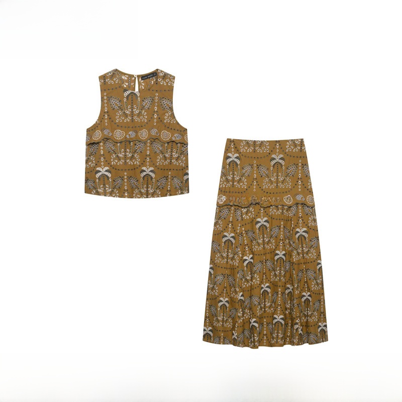 Frühling Sommer Neues Damenmod – Midi Skirt Floral Bewertung und Preis