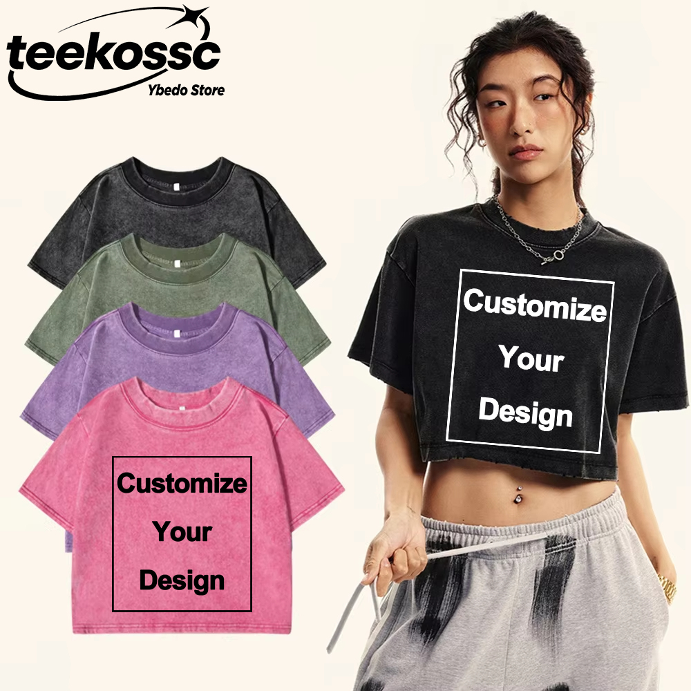 Y2K Custom Solid Washed T-Shir – Crop Top Crochet Bewertung und Preis