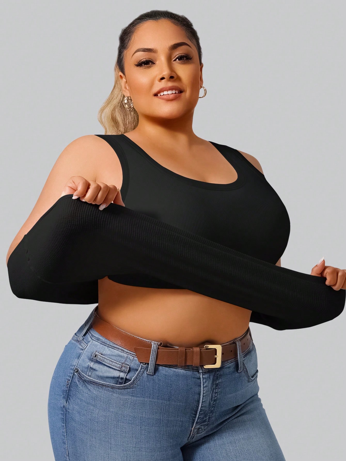 Übergröße Damen Hochelastische – Crop Top Crochet Bewertung und Preis